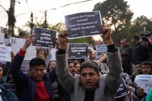 भारतीय विश्वविद्यालयमा नेपाली विद्यार्थीमाथि ज्यादतीको विरोधमा प्रदर्शन |